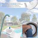 SP1106 Pool Skimmer Vacuum Plate and 1.5" Hose Cuff Compatible with Hayward SP1082 SP1084 SP1085 SP1075 SP1091WM & Pentair 513330, In-Ground Pool Vacuum Adapter Set with Rubber Gasket