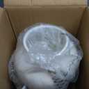 White Ceramic Vase - Large 11.8 Inch Tall Floor Vase for Centerpieces, Farmhouse Rustic Minimalist Home Decor for Living Room, Enterway, Wedding (Sandstone White)