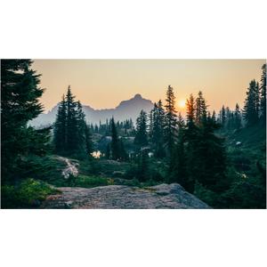 Enovoe 1000 Piece Jigsaw Puzzle - Lassen National Park California - Scenic Snow-Covered Mountains and Frozen Lake - Paper Puzzle for Adults - Multicolour - Ideal for Home Decor and Stress Relief