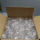 N9R 36PCS Plastic Champagne Flutes, 9 Oz Stemless Disposable Gold Rim Toasting Glasses, Crystal Clear Cocktail Cups Drinkware Shatterproof Ideal for Party Wedding Birthday