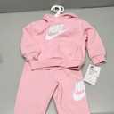 Nike Baby Sportswear Club Fleece Pullover Hoodie and Joggers 2-Piece Outfit Set (Large Swoosh Logo)