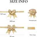 King Will Black Gift Box Set for Thanksgiving, Christmas, Birthday, 6.9''x4.2''x0.7'' Packaging Box with Greeting Card and Gold Weft Ribbon Bow Tie