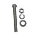 2 x (5 Sets) 3/8"-16 x 3 Stainless Steel Hex Head Screws Bolts, Nuts, Flat & Lock Washers, 18-8 (304) S/S, Fully Threaded by MetalSpacersOnline