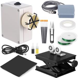 15 Pcs Fishing Rod Repair Kit Includes 3 Pcs Rod Wrapping and Winding Machine Set 2 Thread 1 Tape 5 Brush 1 Scissor 1 Sand Paper Fishing Rod Building Winding Tool 15 Pcs Fishing Rod Repair Kit Includes 3 Pcs Rod Wrapping and Winding Machine Set 2 Thread 1 Tape 5 Brush 1 Scissor 1 Sand Paper Fishing Rod Building Winding Tool