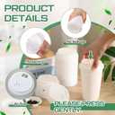 Kathfly 300 Count 100% Compostable CPLA Coffee Cups Lids Bulk 3.54 Inch White Disposable CPLA Hot Cup Lid Fit 10/12 /16/20 oz Paper Cup Convenient Sip Hole Leak Proof for Hot Drink Cold Water Beer