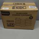 BAYZZ 30 Piece Glass Food Storage Containers Set, Glass Meal Prep Containers with Lids, Airtight Lunch Box, BPA-Free, Microwave, Freezer & Dishwasher Safe (Gray)