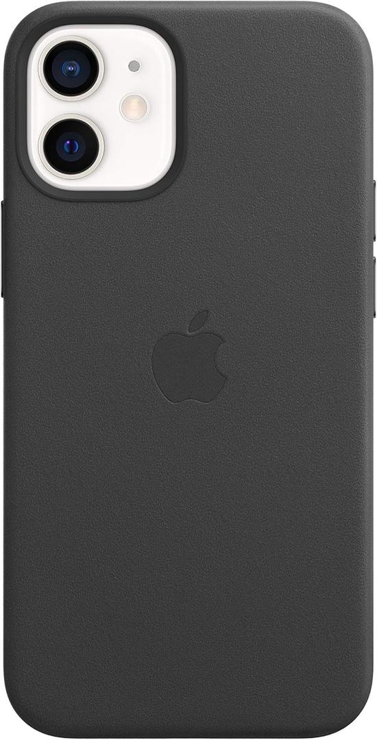 Apple iPhone 12 mini Leather Case with MagSafe - Black
