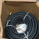 Continental Premium Garden Black Heavy Duty Cold Water Garden Hose, 5/8in Inside Diameter x 100ft Length, Male x Female Garden Hose Thread
