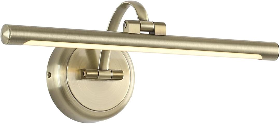 Antique Bronze Picture Light for Wall,Dimmable Painting Light,16 Inch Hardwired Picture Frame Lights,9W 3000K Warm White,Art Lighting Display Lamps,Rotatable Full Metal Gallery Light