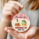 5 x Couple Ornament 2025 - Couple Gifts for Women Men, Thank You Gifts for Girlfriend Boyfriend Her Him, Ceramic Christmas Ornament for Tree Decor - Holiday Keepsake & Xmas Gift Exchange Idea