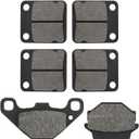 ZICOO Front & Rear Brake Pads for Suzuki Vinson 500 LT-A 500 LT-F 500 LTA500 LTF500 2003-2007