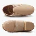 Stelle Jazz Shoes for Girls and Boys PU Leather Slip-On Jazz Dance Shoes (Toddler/Little Kid/Big Kid) (Brown)