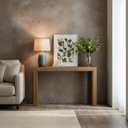 Plank+Beam Modern Console Table, 46 Inch, Pecan