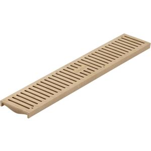 NDS 244 Spee-D Channel Drain Grate, Plastic, 4-1/8-Inch wide X 2-Feet long, for Driveways, Patios, Pool Decks and Commercial Areas, Sand