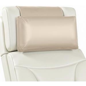 AHUAWA Leather Recliner Pillow, Adjustable Neck & Head Support Pillow, Pu Leather Non-Slip Headrest for Pain Relief & Relaxation, Ideal for Recliner Chair, Couch, Office Chair, Sofa