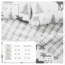 Great Bay Home Lodge Quilt Set - 3-Piece King/California King Size Rustic Bedding Set - Lightweight, All-Season, Reversible Bedspread (Moose - Grey)