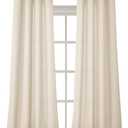 BGment Faux Linen Curtains 95 Inches Long Set of 2 Panels, Living Room Long Curtains Burlap Textured Thick Light Filtering Privacy Grommet Window Treatments, 52 x 95 Inch, Light Beige