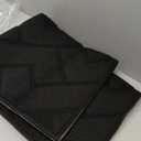 hicorfe Indoor Door Mat,Non Slip Door Mats,32"x48" Front Back Door Mat Rubber Backing,Absorbent Resist Dirt Entrance Inside Floor Mats for Entryway Washable Low-Profile(Black)