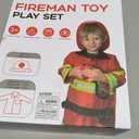 Liberry Fireman Costume for Kids 3 4 5 Years Old, Firefighter Tools with Fire Extinguisher, Pretend Play Toy Gift for Toddler Boys & Girls, 9pcs