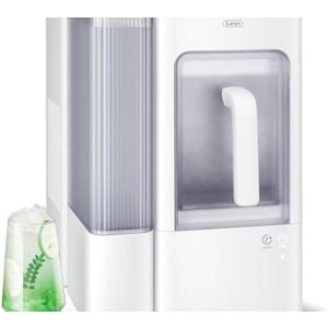 Gevi Adella Nugget Ice Maker Countertop with 1 Gallon Side Tank, 40lbs/24H Nugget Ice Machine with Self-Cleaning, Pellet Ice Maker with Leak-Proof Ice Basket,White