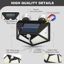 Magnetic Solar RV Light with Motion Sensor Bright 100 LED RV Exterior Light, Waterproof RV Porch Lights for Camper, Trailer, Motorhome Outdoor Easy Install with 2 Strong Magnets (2 Pack)