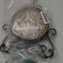 HZDHCLH Vintage Table Clocks for Living Room Bedroom Decor, Silent Decorative Farmhouse Shelf Clock Battery Operated, Small Rustic Mantel Clock with Roman Numerals (Brass)