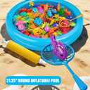 Doloowee Magnetic Fishing Game Bath Pool Toys for Toddlers 3-5,48pcs Fishing Toys Game Floating Fish Magnet Pole Rod Net Education Teaching and Learning for Kids Age 3-6 4-8, Medium, Small