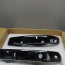 oEdRo Headlight Assembly Compatible with 1999 2000 2001 2002 2003 2004 2005 2006 GMC Sierra 1500 2500 3500/00-06 GMC Yukon Headlamp with Clear Lens Black Housing