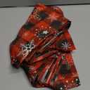 Tudomro Set of 12 Christmas Cloth Napkins 20 x 20 Inch Buffalo Plaid Snowflake Napkins Reusable Washable Red and Black Napkins Dinner Napkin for Table Dinner Holiday Xmas Decor