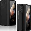 Miimall Compatible for Samsung Galaxy Z Fold 2 Case with Hinge, Ultra-Thin Hard PC Bumper All-Inclusive Anti-Drop Free Folding Hinged Cover Case for Galaxy Z Fold 2(Black)