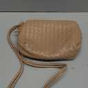 hedexe Woven Crossbody Bag for Women: Handmade Vegan Leather Purse - Quiet Luxury Minimalist for Casual Travel Daily, A1 Medium Khaki