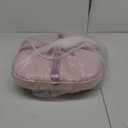 Collapsible Foot Bath Spa with heat and Massage Rollers, Foldable Foot Soak Tub with Bubbles Jets and LED light, Pedicure Foot Spa Massager with Foot Scrubber for Home Use (Pink)