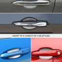Auprite Magnetic Car Door Handle Cup Protector Guard,4PCS Universal White Carbon Fiber Car Door Bowl Scratch Protector Fits for Most Cars..., APR1318A