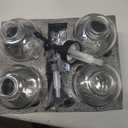 16.9 oz/500 ml Coffee Syrup Dispenser Set - 4 Glass Bottles with Black Pumper and Syrup Labels - Precise Dispensing and Stylish Addition to Coffee Shop, Cafe or Home Bar