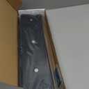 Silicone Magnetic Over the Stove Shelf for Back of Stove - Magnetic Stove Top Shelf and Over Stove Shelf, Over Oven Shelf for Top of Stove, Over the Stove Spice Rack, Includes 6 Extra Plates (Black)