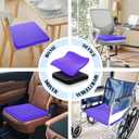 Seat Cushion, Thickened Big Gel Seat Cushion, Strong Support, Sciatica & Back Pain Relief, Breathable Cool Suitable as Office Chair Cushion, Car Seat Cushion, Wheelchair Cushions, 2 Non-Slip Covers
