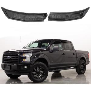 Windshield Wiper Cowl Cover Panel Compatible with 2015-2020 Ford F150Left & Right Front Windshield Wiper Cowl Grille Insert Panel, Without Nozzles Hoses Replacement for FL3Z15022A69B