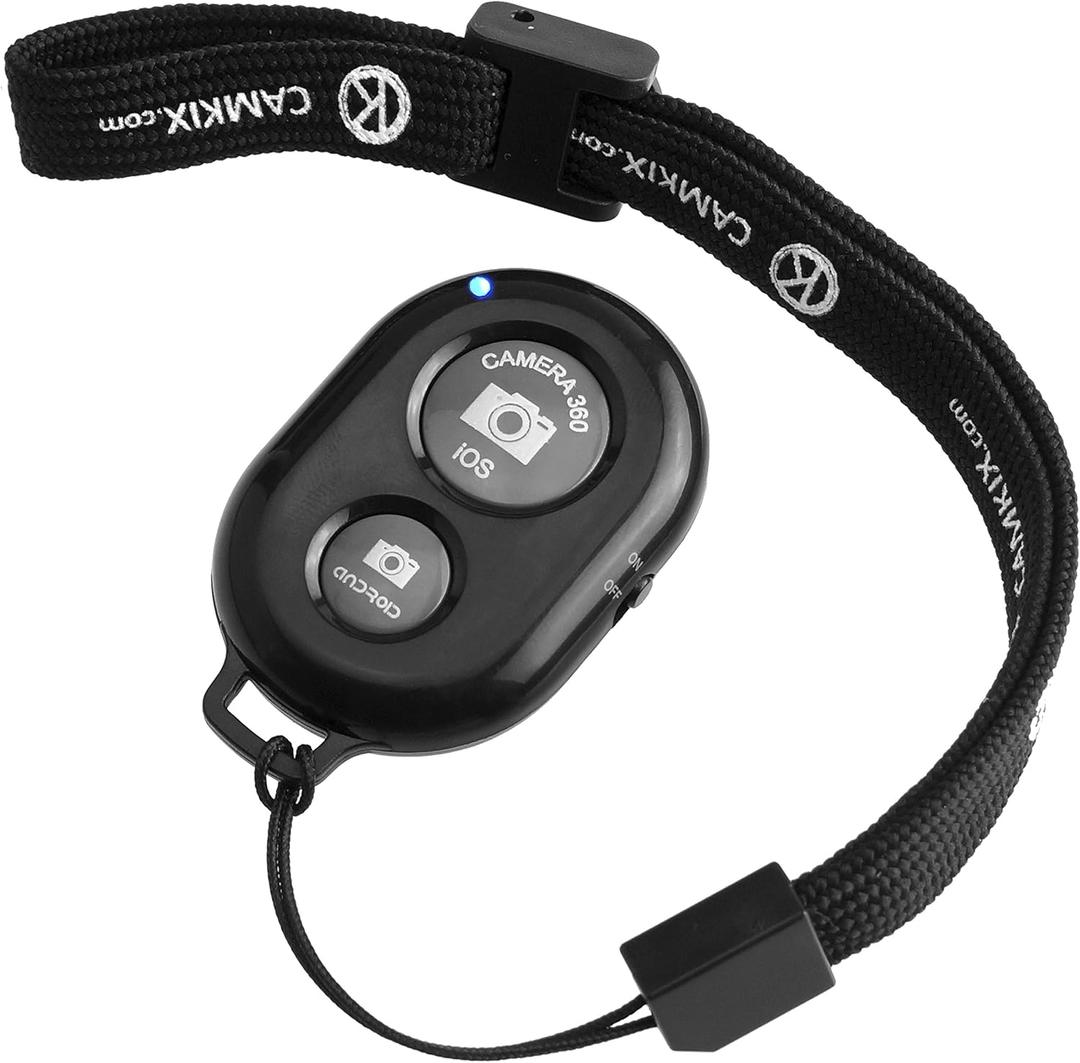 Camera Shutter Remote Control with Bluetooth Wireless Technology - Create Amazing Photos and Videos Hands-Free - Works with Most Smartphones and Tablets (iOS and Android)