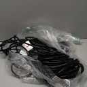 HUANCHAIN Indoor Outdoor Black Extension Cord 100 ft Waterproof, 16/3 Gauge Flexible Cold-Resistant Appliance Extension Cord Outside, 10A 1250W 16AWG SJTW, 3 Prong Electric Cable, ETL