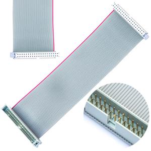 2 x 30CM IDE Flat Ribbon Cable, 40P, Male to Female, Grey, Copper, 28AWG, 40 Wires, Compatible with IDE Devices