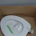 Mayfair Padded Toilet Seat, Cushioned Soft Vinyl over Wood Core Seat, Secure Hinges, Easy Clean, Made in USA, Elongated, White