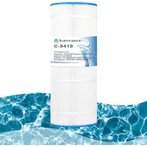 Savener® C-9419 CC200 Pool Filter Cartridge, Replaces Pentair CC200, R173217, 160318, PAP200, Unicel C-9419, Filbur FC-0688, AK-8005, 29902, Predator 200, 200 Sq. Ft, 1 Pack