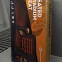 HOPERAN Heated Stadium Seats for Bleachers with Back Support and Wide Cushion, Extra Portable Bleacher Seat Foldable Stadium Chair, USB 3 Levels of Heat, 5 Pockets for Outdoor Camping Games Sports (21", 1pc Black)