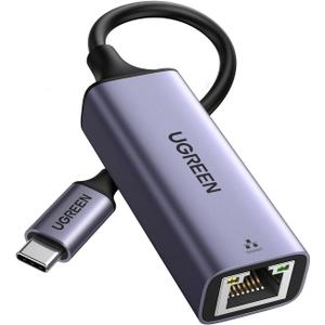 UGREEN USB C to Ethernet Adapter, Plug and Play 1Gbps Ethernet Adapter, Aluminum Case, (Thunderbolt 4/3 Compatible) to RJ45 Network Dongle, Compatible for MacBook Pro/Air, iPhone 16 Pro/Max, iPad, XPS