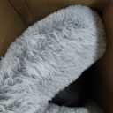 Western Home Calming Donut Medium Dog Bed Washable Pet Bed,30" Light Grey
