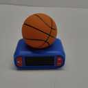 Lexibook - Basketball - Basketball Nightlight Alarm Clock, Sounds and Melodies, LCD Backlit Screen, Luminous, Snooze, Blue/Orange, RL800BA