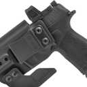 GRITR IWB Kydex Right/Left Hand Sig Sauer P365-XMACRO Pistol Holster - Optic Cut, Concealment Claw, Open Bottom, 1.5" Belt Clip, Adjustable Retention & Cant