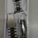 GOLDTOLUCK Stainless Steel Band Compatible with Samsung Galaxy Watch 8 7 6 5 4 Classic FE Pro 40mm 44mm 46mm 43mm 47mm 45mm 42mm 20mm Men Women Milanese Replacement Metal Elegant Casual (Black/Silver)