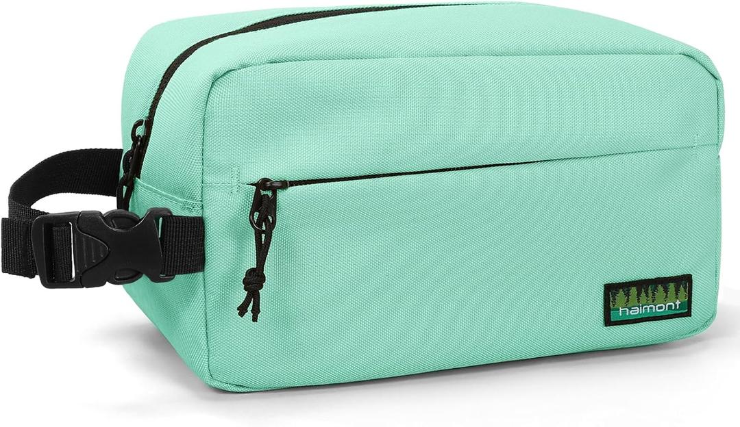 Haimont Freezable Snack Bag, Reusable Small Freezer Cooler Lunch Bag with Buckle Handle for Trip, Picnic, Office, On-the-Go, Mint Green