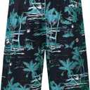 ELETOP Men's Swim Trunks Quick Dry Bathing Suit Swimming Board Shorts Mesh Lining Beach Swimwear (XL)